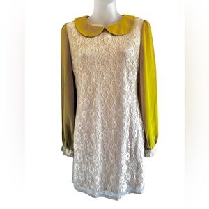 ANTHROPOLOGIE Alice Moon Retro Lace Dress Size Medium